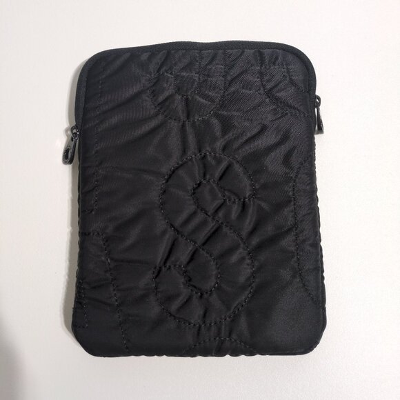 Marc By Marc Jacobs Tablet Tech Sleeve Black Zippered Pouch Quilted Nylon - Picture 2 of 9